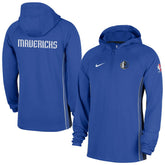 Dallas Mavericks Authentic On Court Zone Quarter-Zip Dri-FIT Hoodie Jacket sale - Royal | Nike discount