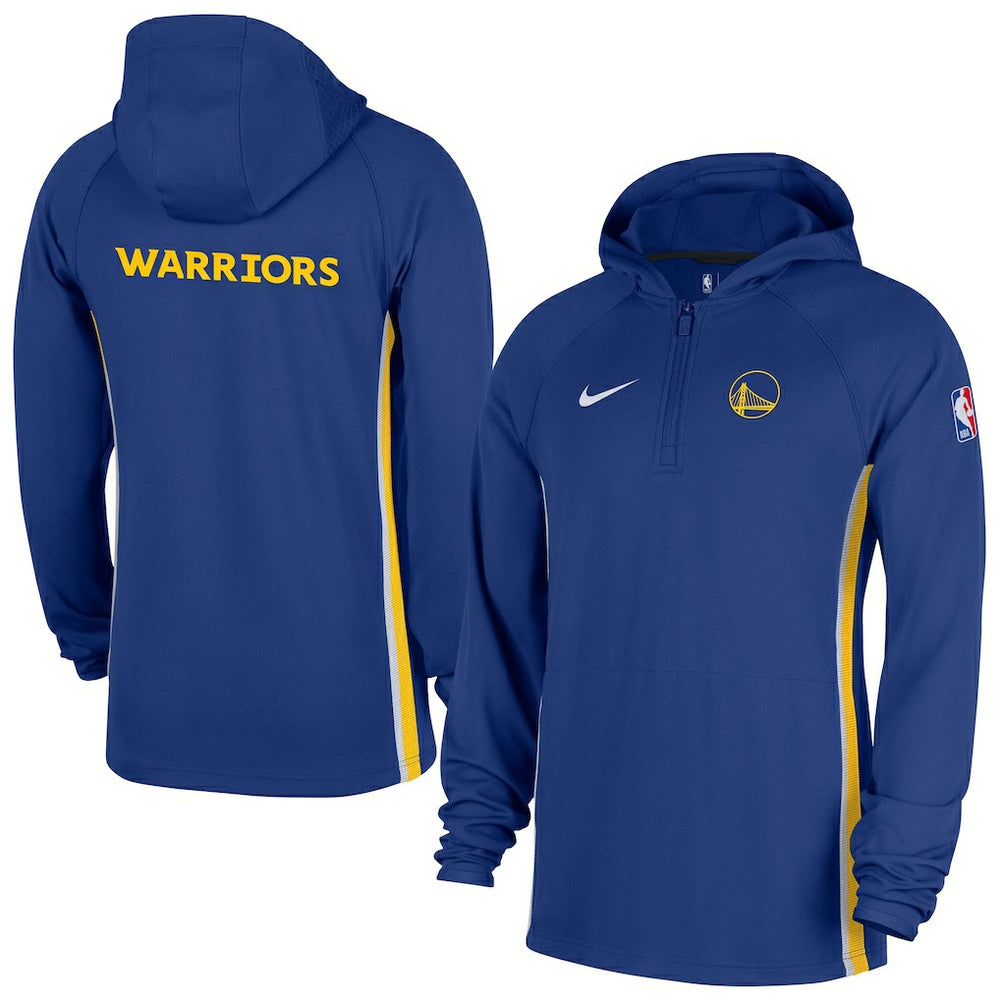 Golden State Warriors Authentic On Court Zone Quarter-Zip Dri-FIT Hoodie Jacket sale - Blue | Nike discount