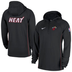 Miami Heat Authentic On Court Zone Quarter-Zip Dri-FIT Hoodie Jacket - Black | Nike on sale