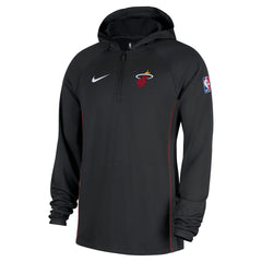 Miami Heat Authentic On Court Zone Quarter-Zip Dri-FIT Hoodie Jacket - Black | Nike on sale