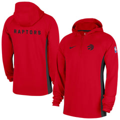 Toronto Raptors Authentic On Court Zone Quarter-Zip Dri-FIT Hoodie Jacket - Red | Nike outlet