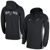 San Antonio Spurs Authentic On Court Zone Quarter-Zip Dri-FIT Hoodie Jacket - Black | Nike on sale