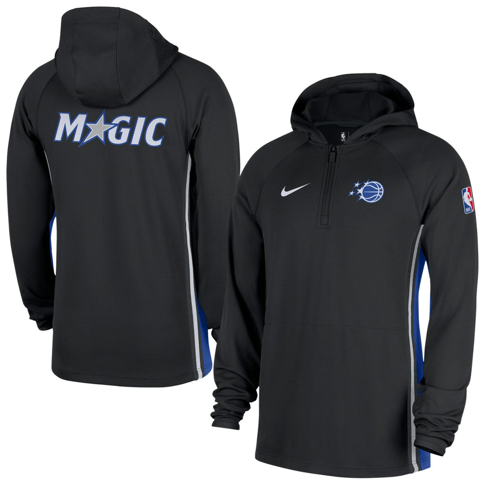 Orlando Magic Authentic On Court Zone Quarter-Zip Dri-FIT Hoodie Jacket - Black | Nike shop