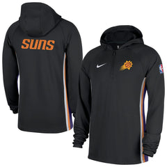 Phoenix Suns Authentic On Court Zone Quarter-Zip Dri-FIT Hoodie Jacket - Black | Nike cheap