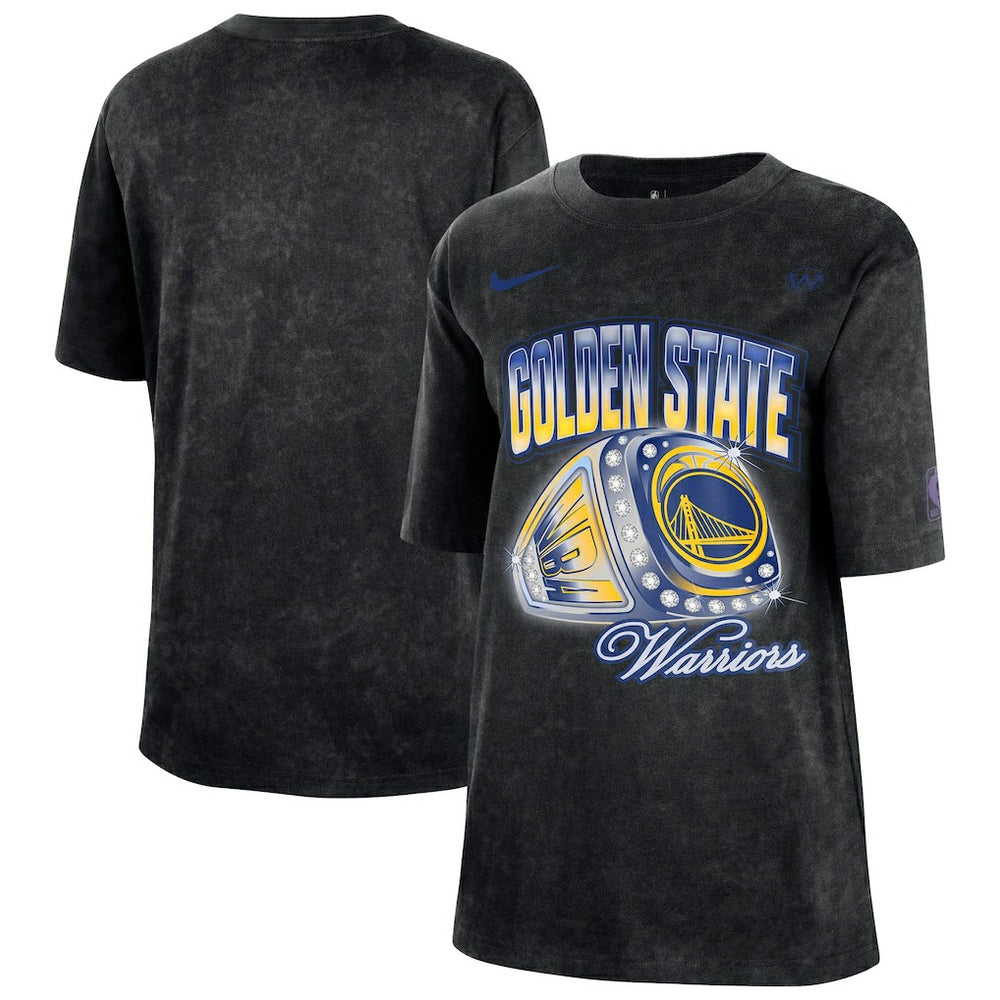 Golden State Warriors Women's Courtside Original Content Vintage Washed Boyfriend T-Shirt sale - Black | Nike outlet
