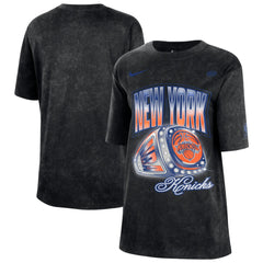 New York Knicks Women's Courtside Original Content Vintage Washed Boyfriend T-Shirt - Black | Nike on sale