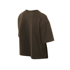 San Diego Padres Women's Boxy Foil Logo T-Shirt - Brown | New Era