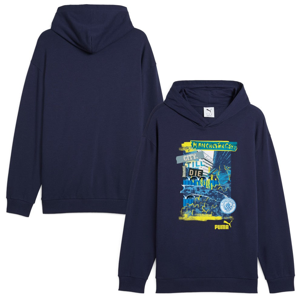Manchester City ftblNRGY+ Pullover Hoodie - Navy | Puma on sale