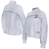New Era Buffalo Bills Female Adult White Functional Fandom Quarter-Zip Sweatshirt on sale