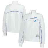 New Era Detroit Lions Female Adult White Functional Fandom Quarter-Zip Sweatshirt on sale