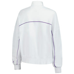 New Era Minnesota Vikings Female Adult White Functional Fandom Quarter-Zip Sweatshirt sale