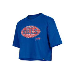 Buffalo Bills New Era Girl's Flip Sequin Boxy T-Shirt - Royal sale