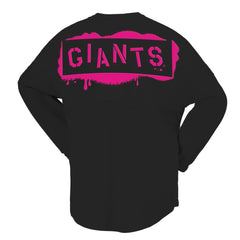 San Francisco Giants Women's Neon Jersey Long Sleeve T-Shirt - Black