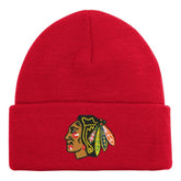Chicago Blackhawks Outerstuff Youth 2.0 Essential Cuffed Knit Hat Red