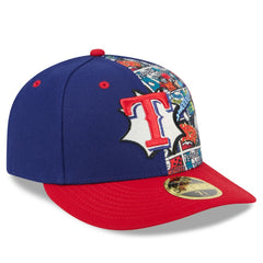 Texas Rangers 2025 MLB Diamond Hero Edition Low Profile 59FIFTY Fitted Hat - Royal/Red | New Era