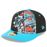 Miami Marlins 2025 MLB Diamond Hero Edition Low Profile 59FIFTY Fitted Hat - Black/Blue | New Era