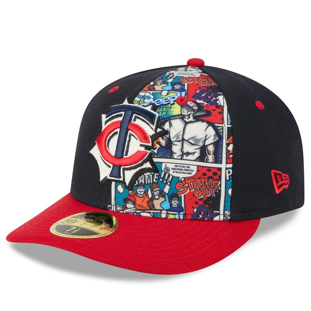 Minnesota Twins 2025 MLB Diamond Hero Edition Low Profile 59FIFTY Fitted Hat - Navy/Red | New Era