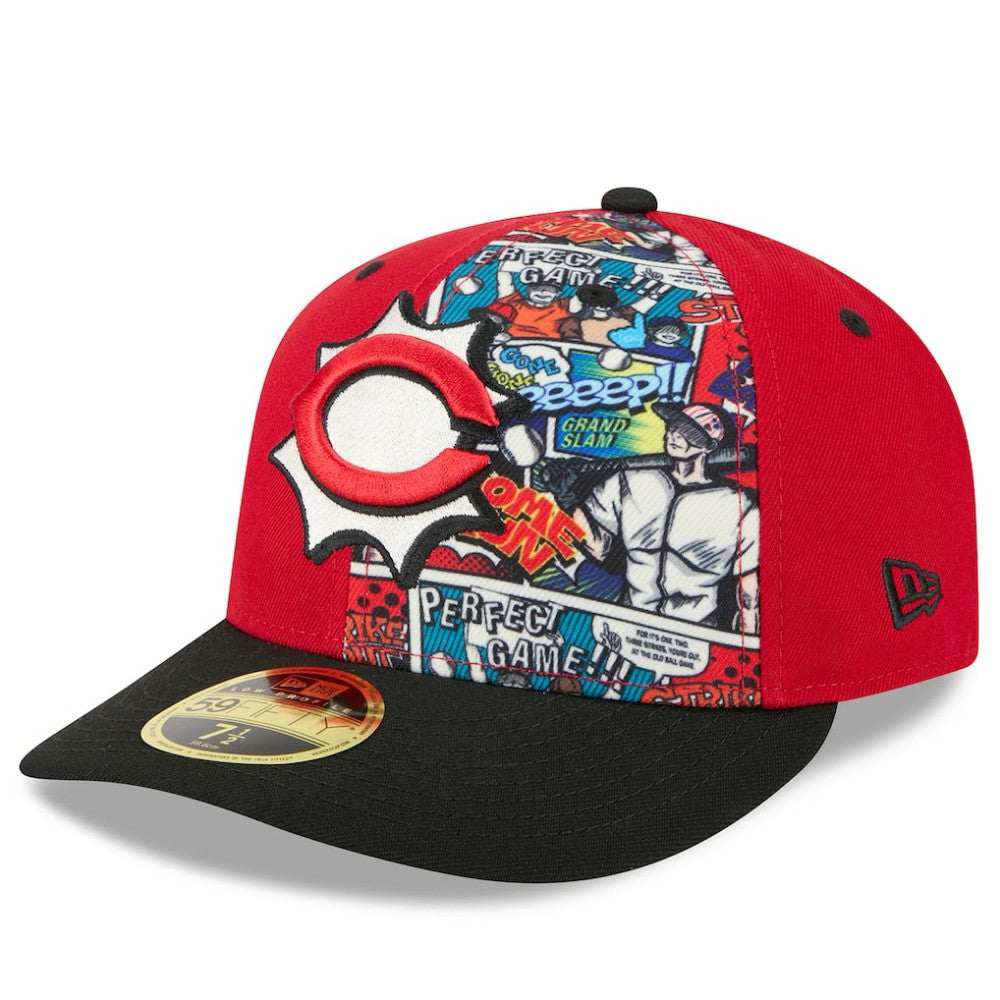 Cincinnati Reds 2025 MLB Diamond Hero Edition Low Profile 59FIFTY Fitted Hat - Red/Black | New Era