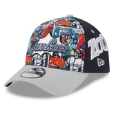 New York Yankees 2025 MLB Diamond Hero Edition A-Frame 9FORTY Adjustable Hat - Navy/Gray | New Era