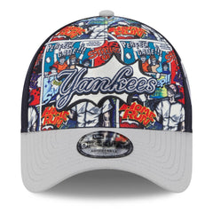 New York Yankees 2025 MLB Diamond Hero Edition A-Frame 9FORTY Adjustable Hat - Navy/Gray | New Era