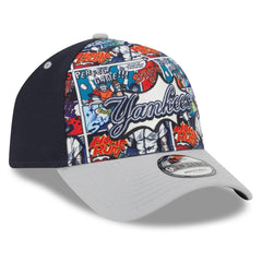 New York Yankees 2025 MLB Diamond Hero Edition A-Frame 9FORTY Adjustable Hat - Navy/Gray | New Era