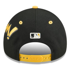 Pittsburgh Pirates 2025 MLB Diamond Hero Edition A-Frame 9FORTY Adjustable Hat - Black/Gold | New Era