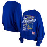 Golden State Warriors Women's Boxy Throwback Mineral Wash Sweatshirt sale - Royal | New Era shop