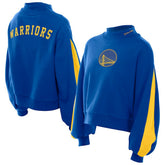 Golden State Warriors Women's Sport Night Balloon Sleeves Sweatshirt sale - Royal | New Era discount