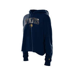 Minnesota Timberwolves Women's Glam Game Open Back Hoodie - Navy | New Era for sale