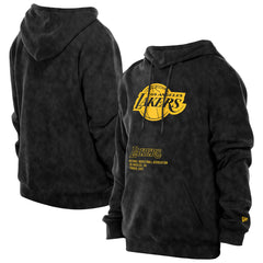 Los Angeles Lakers Sport Night Mineral Wash Pullover Hoodie - Black | New Era online