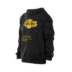 Los Angeles Lakers Sport Night Mineral Wash Pullover Hoodie - Black | New Era online