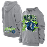 Minnesota Timberwolves Injection Sport Classics Fleece Hoodie - Heather Gray | New Era for sale