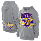 Los Angeles Lakers Injection Sport Classics Fleece Hoodie - Heather Gray | New Era for sale