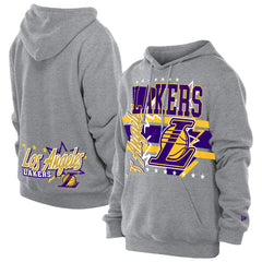 Los Angeles Lakers Injection Sport Classics Fleece Hoodie - Heather Gray | New Era for sale
