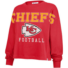 Kansas City Chiefs '47 Women's Outreach City Oversized Long Sleeve T-Shirt - Red on sale
