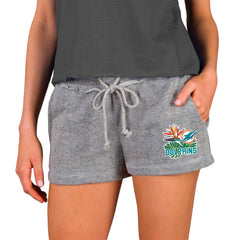 Miami Dolphins Concepts Sport Women's Mainstream Terry Shorts - Gray cheap