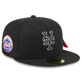New York Mets x Alpha Industries 59FIFTY Fitted Hat - Black | New Era