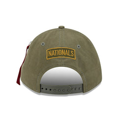 Washington Nationals x Alpha Industries A-Frame 9FORTY Adjustable Hat - Olive | New Era
