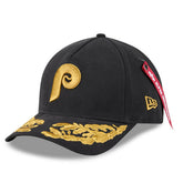 Philadelphia Phillies x Alpha Industries A-Frame 9FORTY Adjustable Hat - Black | New Era
