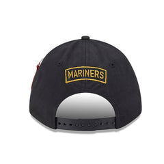 Seattle Mariners x Alpha Industries A-Frame 9FORTY Adjustable Hat - Black | New Era