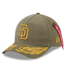 San Diego Padres x Alpha Industries A-Frame 9FORTY Adjustable Hat - Olive | New Era