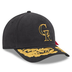 Colorado Rockies x Alpha Industries A-Frame 9FORTY Adjustable Hat - Black | New Era