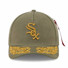 Chicago White Sox x Alpha Industries A-Frame 9FORTY Adjustable Hat - Olive | New Era