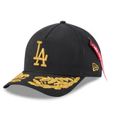 Los Angeles Dodgers x Alpha Industries A-Frame 9FORTY Adjustable Hat - Black | New Era