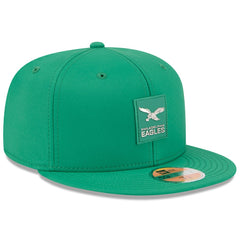 Philadelphia Eagles New Era 2025 Sideline Throwback 59FIFTY Fitted Hat - Kelly Green on sale