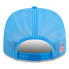 Detroit Lions New Era 2025 Sideline Throwback 9SEVENTY Trucker Adjustable Hat - Blue cheap