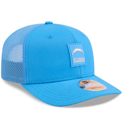 Los Angeles Chargers New Era 2025 Sideline 9SEVENTY Trucker Adjustable Hat - Powder Blue on sale