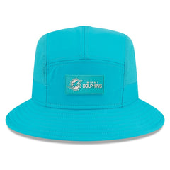 Miami Dolphins New Era 2025 Sideline Bucket Hat - Aqua on sale