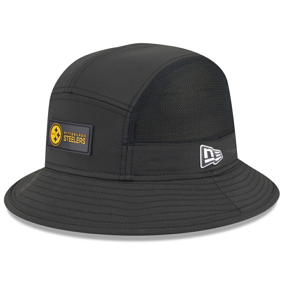 Pittsburgh Steelers New Era 2025 Sideline Bucket Hat - Black discount