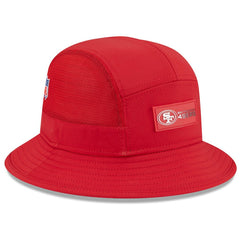 San Francisco 49ers New Era 2025 Sideline Bucket Hat - Scarlet outlet